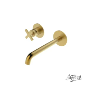 ELLE CROSS GOLD BRUSHED